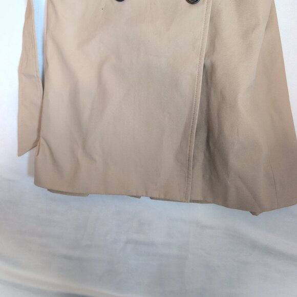 J.Crew Tan Double-Breasted Trench Coat 2P Petite - Picture 8 of 13